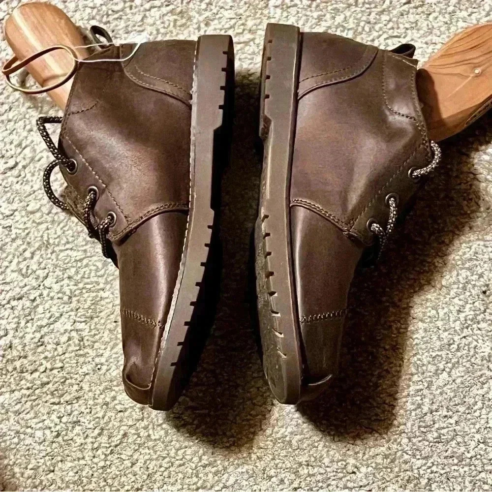 🌼🌸 BOBS From Skechers Chill Lugs Brown Ankle Chukka Boots-Size 6.5🌼🌸 - Picture 4 of 10